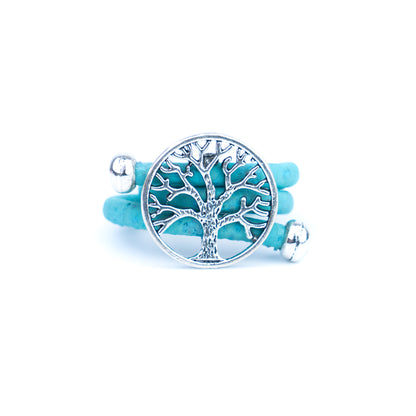 Tree pendant Antique Silver vintage women Ring adjustable jewelry RW-008-MIX-10