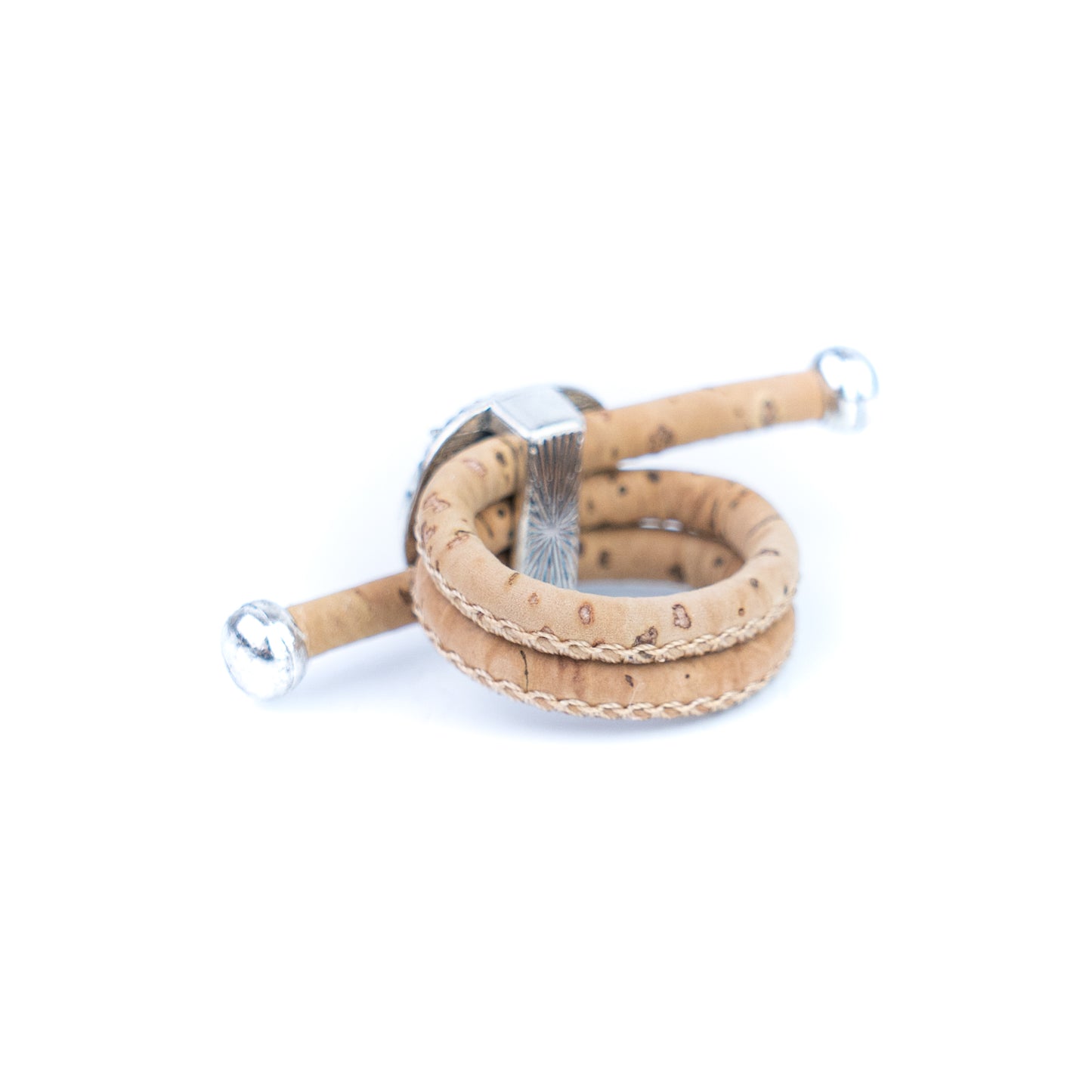 Cork Vintage Ring Set (10 rings | Random Mixed Colors) R-002-MIX-10（random）