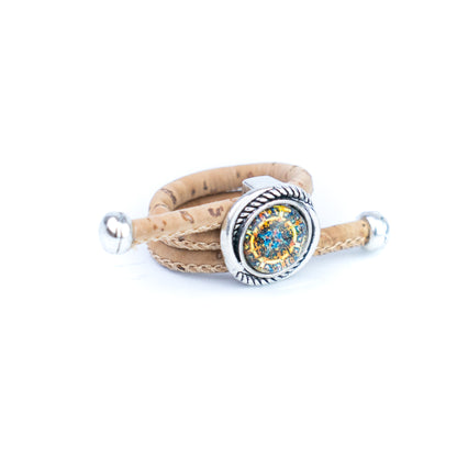 Cork Vintage Ring Set (10 rings | Random Mixed Colors) R-002-MIX-10（random）