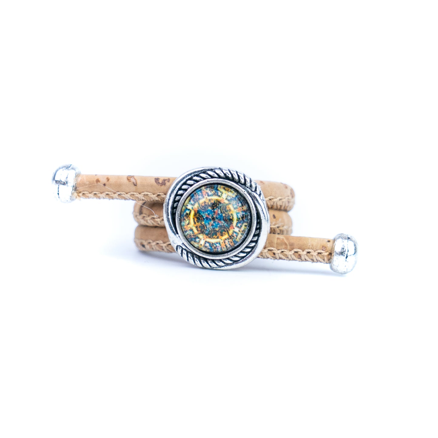 Cork Vintage Ring Set (10 rings | Random Mixed Colors) R-002-MIX-10（random）