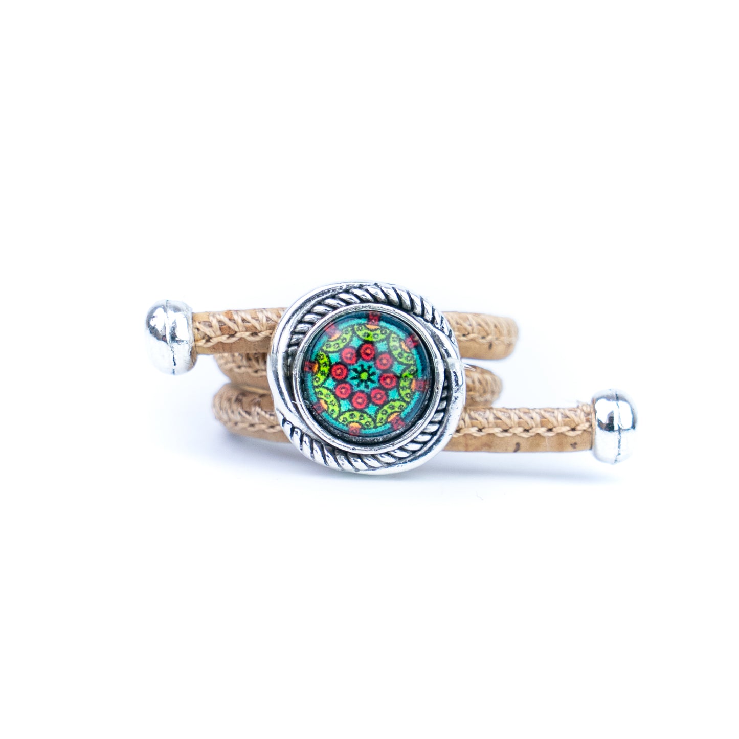 Cork Vintage Ring Set (10 rings | Random Mixed Colors) R-002-MIX-10（random）