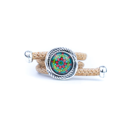 Cork Vintage Ring Set (10 rings | Random Mixed Colors) R-002-MIX-10（random）