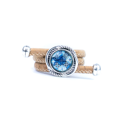 Cork Vintage Ring Set (10 rings | Random Mixed Colors) R-002-MIX-10（random）