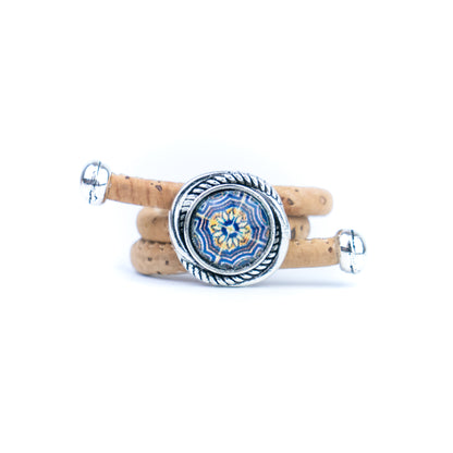 Cork Vintage Ring Set (10 rings | Random Mixed Colors) R-002-MIX-10（random）
