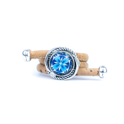Cork Vintage Ring Set (10 rings | Random Mixed Colors) R-002-MIX-10（random）