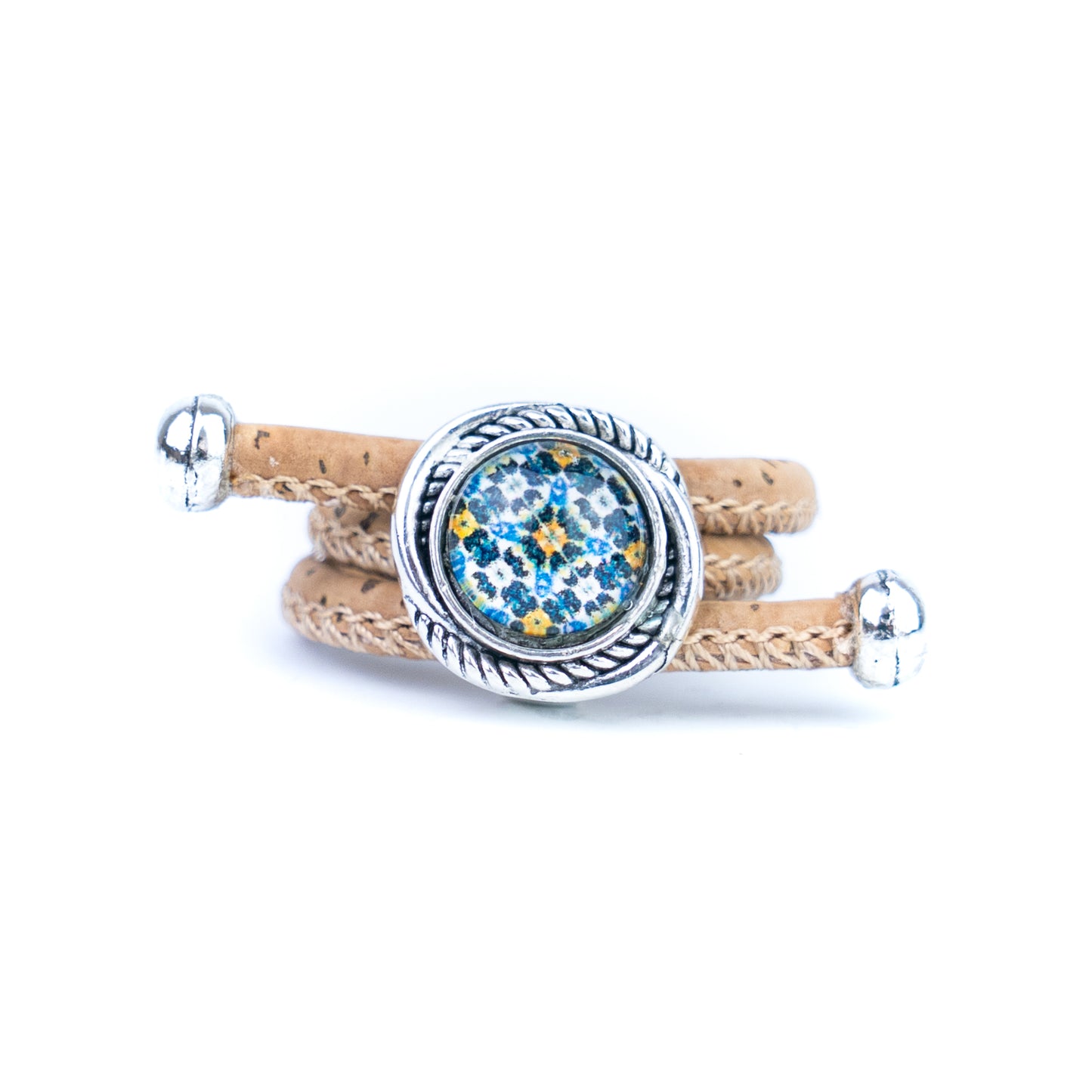 Cork Vintage Ring Set (10 rings | Random Mixed Colors) R-002-MIX-10（random）