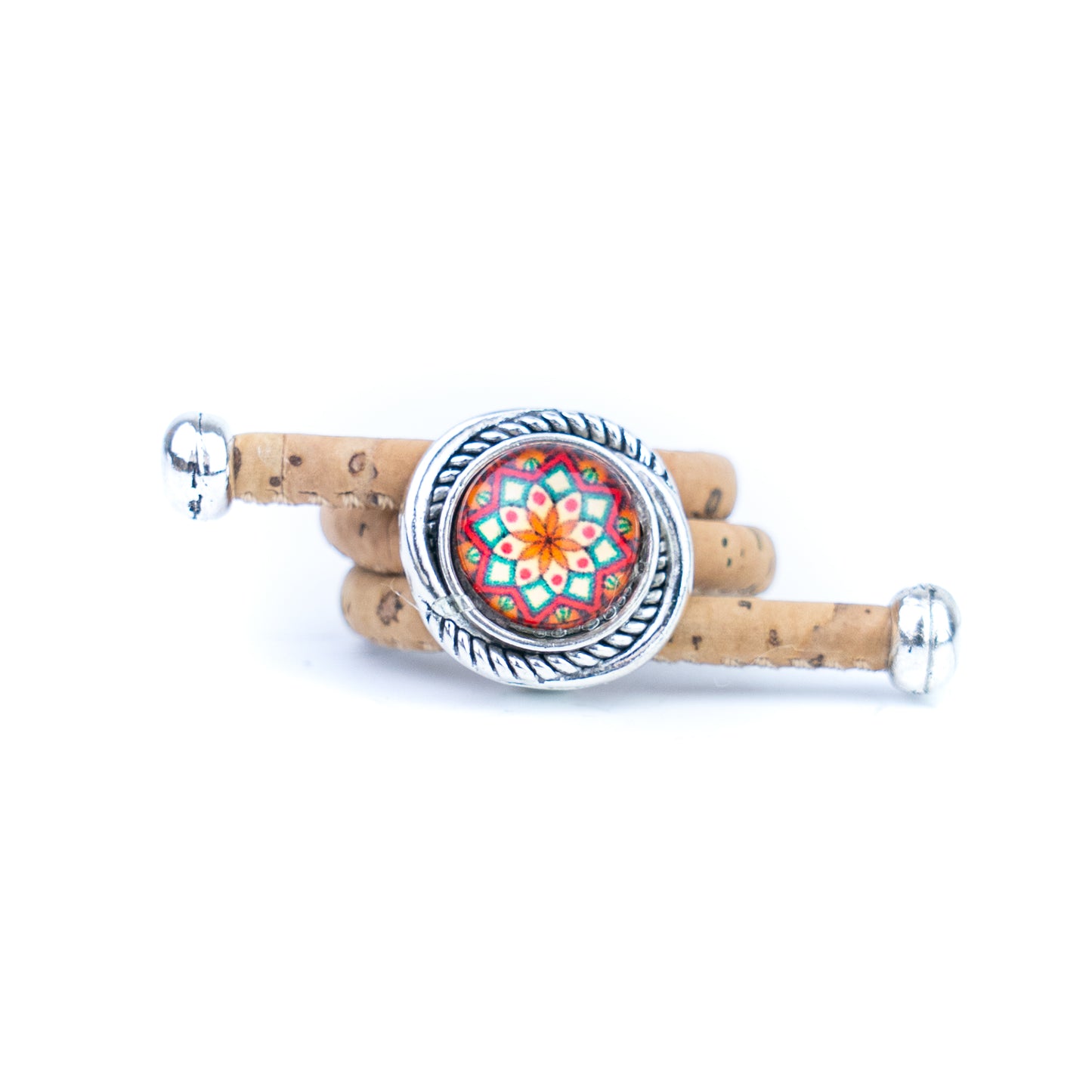 Cork Vintage Ring Set (10 rings | Random Mixed Colors) R-002-MIX-10（random）
