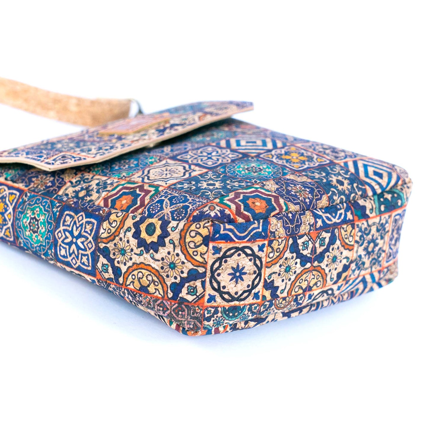 12 UNITS - Mixed Mosaic Cork Crossbody Bags BAGD-616-MIX-12