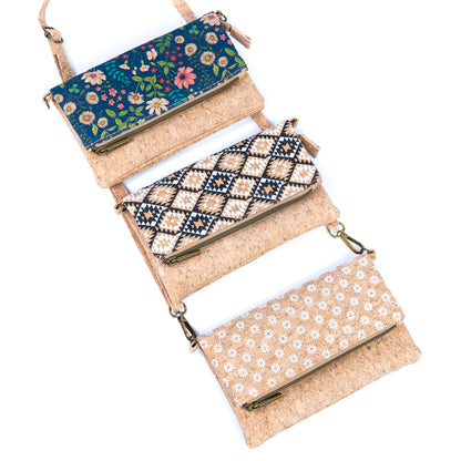 Vegan Cork Mini Crossbody Clutch BAG-2373