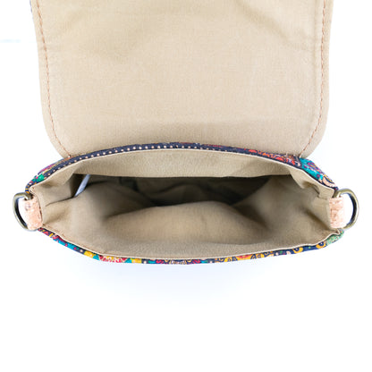 12 UNITS - Mixed Cork Crossbody Bags With Front Pocket BAGD-617-MIX-12