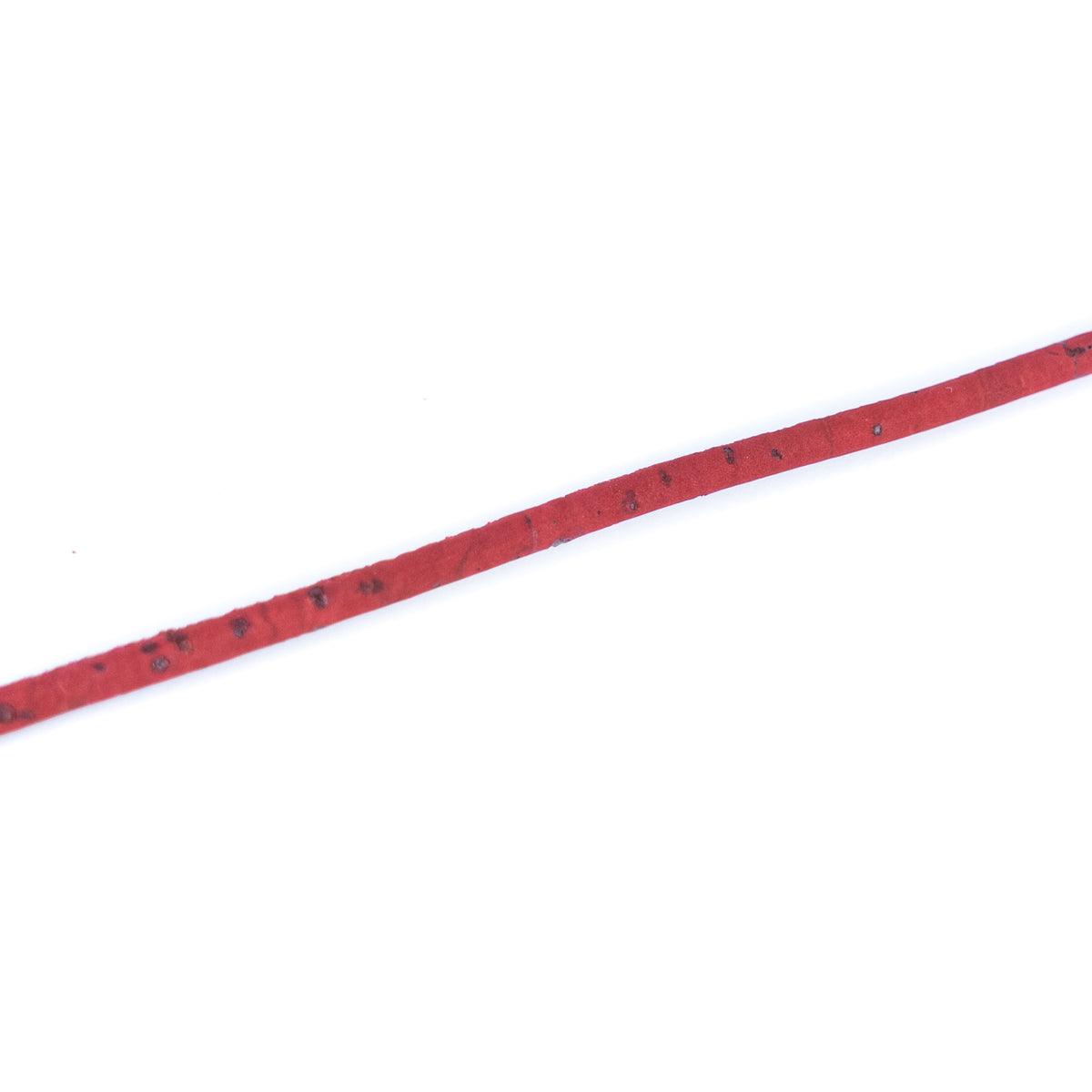 3mm Round Cork Cord - Red - COR-677 (10 Meters)