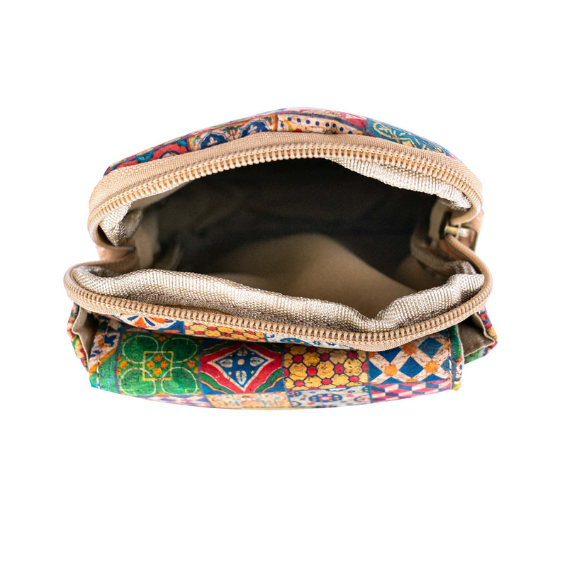 12 UNITS - Mixed Cork Crossbody Bags With Phone Pocket BAGD-620-MIX-12