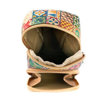 12 UNITS - Mixed Cork Crossbody Bags With Front Pocket BAGD-619-MIX-12