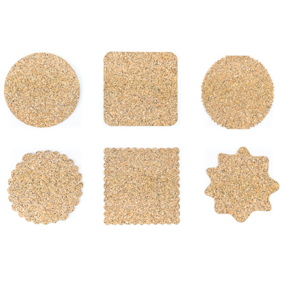 Cork Cup Coasters – Natural Collection  L-1155 (6 UNITS)