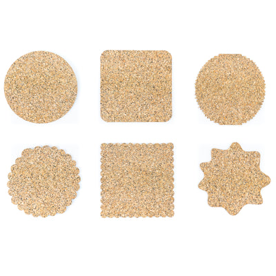 Cork Cup Coasters – Natural Collection  L-1155 (6 UNITS)