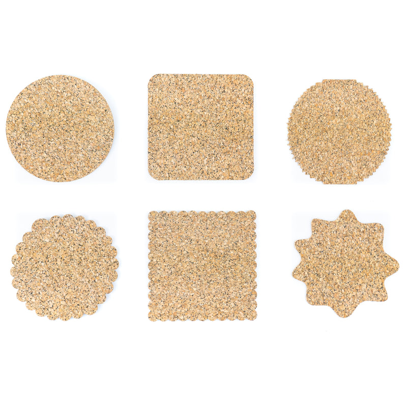 Cork Cup Coasters – Natural Collection  L-1155 (6 UNITS)