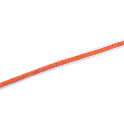 3mm Round Cork Cord - Orange - COR-542C (10 Meters)