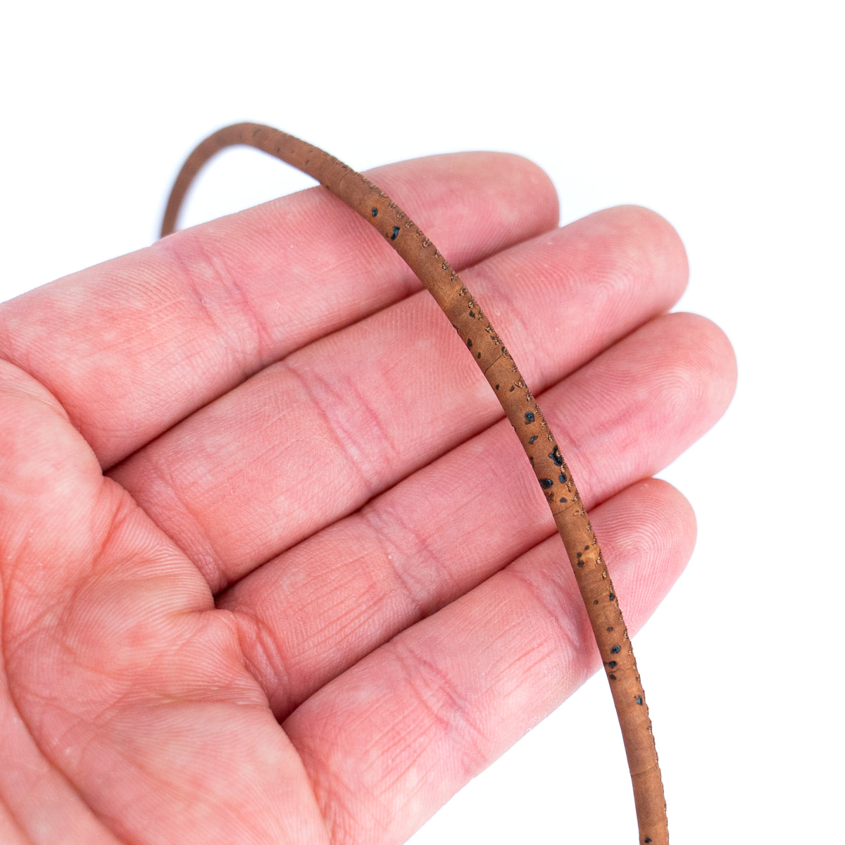 3mm Round Cork Cord - Brown - COR-678 (10 Meters)