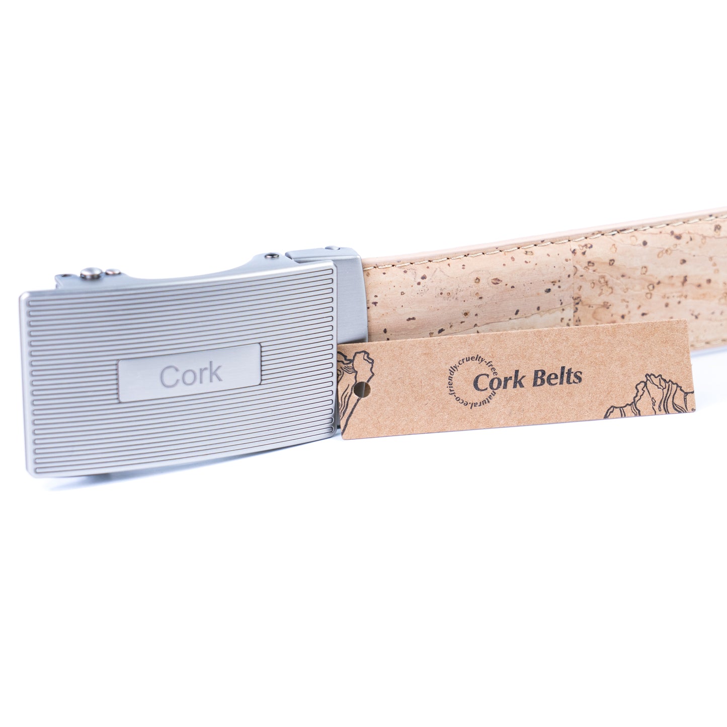 Men’s Adjustable Cork Belt with Automatic Buckle L-1167