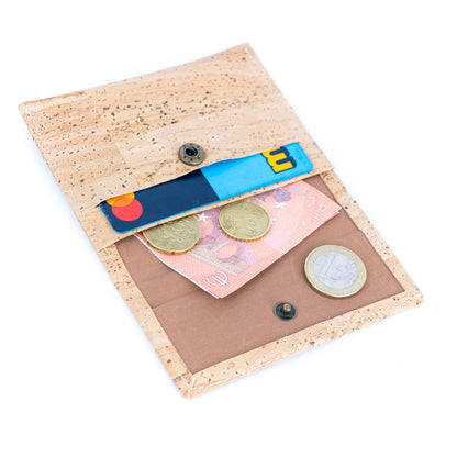 Minimalist Cork Wallet  Card & Coin Holder BAGP-233A（5units）