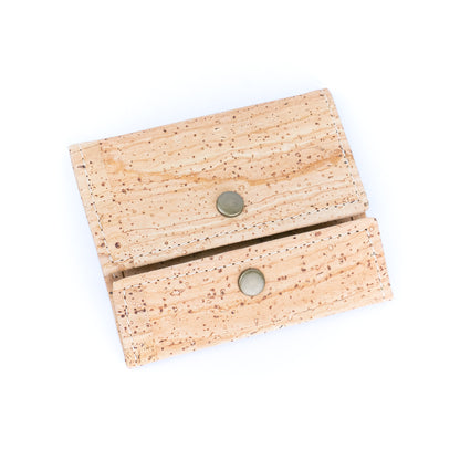 Tri-Fold Cork Wallet with Snap Closure BAGP-265A（5units）