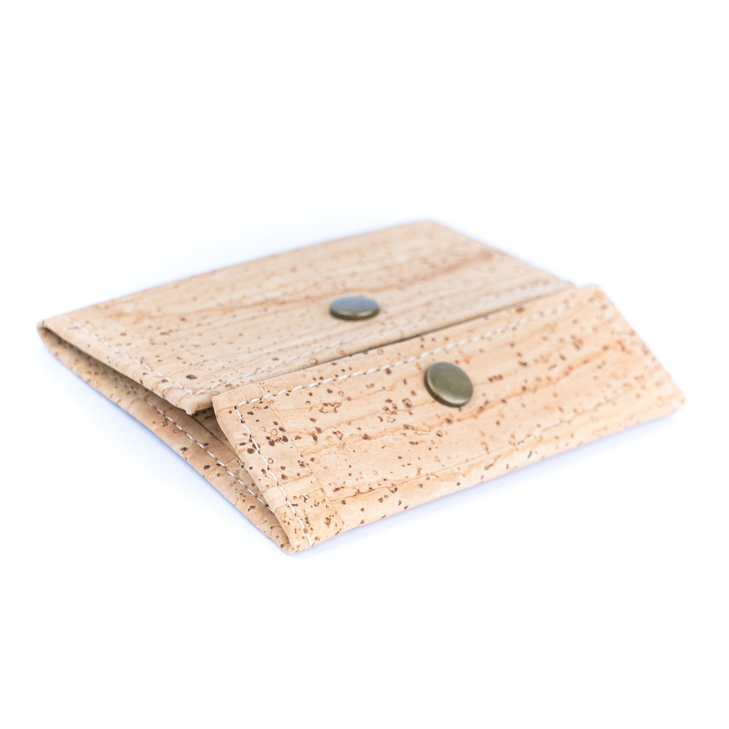 Tri-Fold Cork Wallet with Snap Closure BAGP-265A（5units）