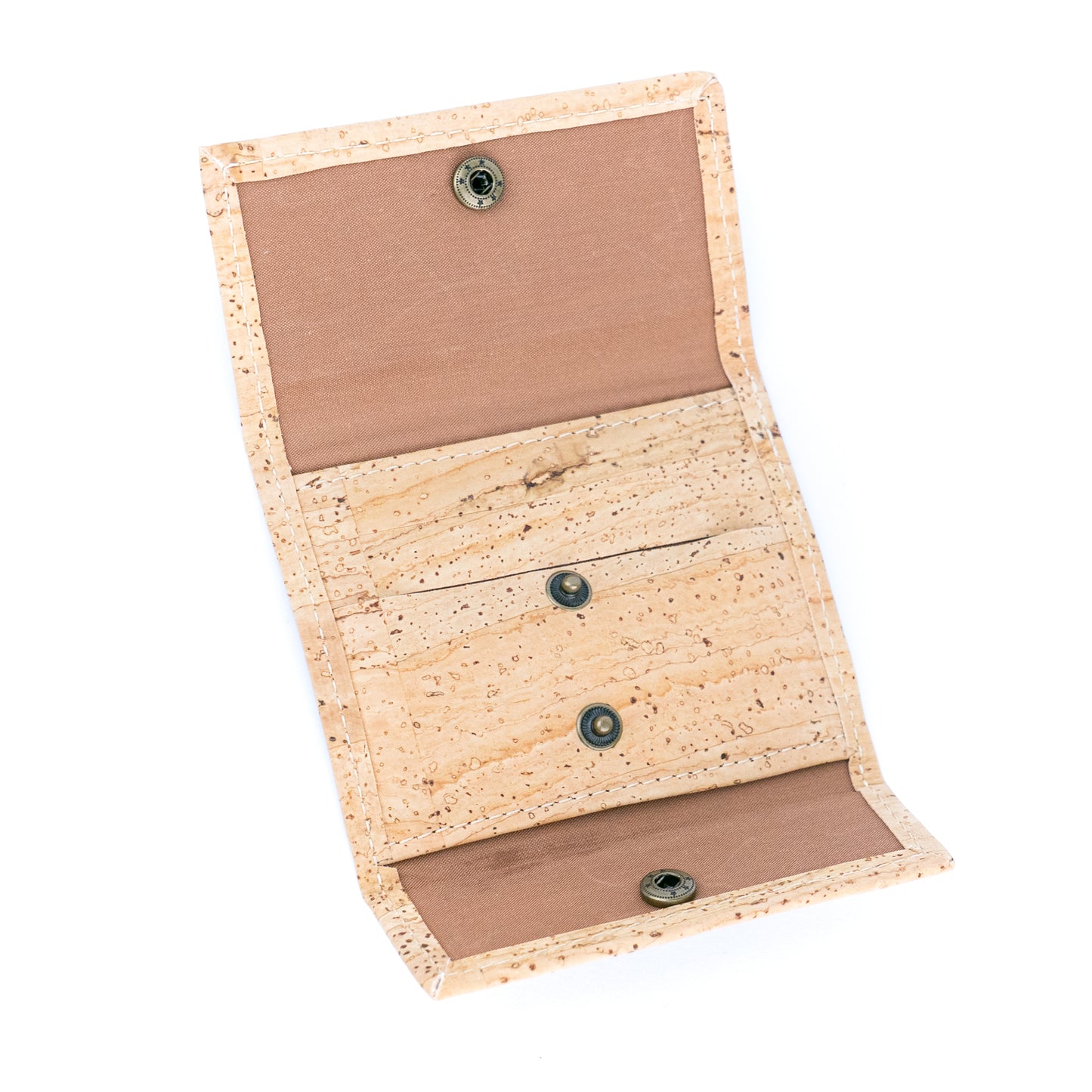 Tri-Fold Cork Wallet with Snap Closure BAGP-265A（5units）