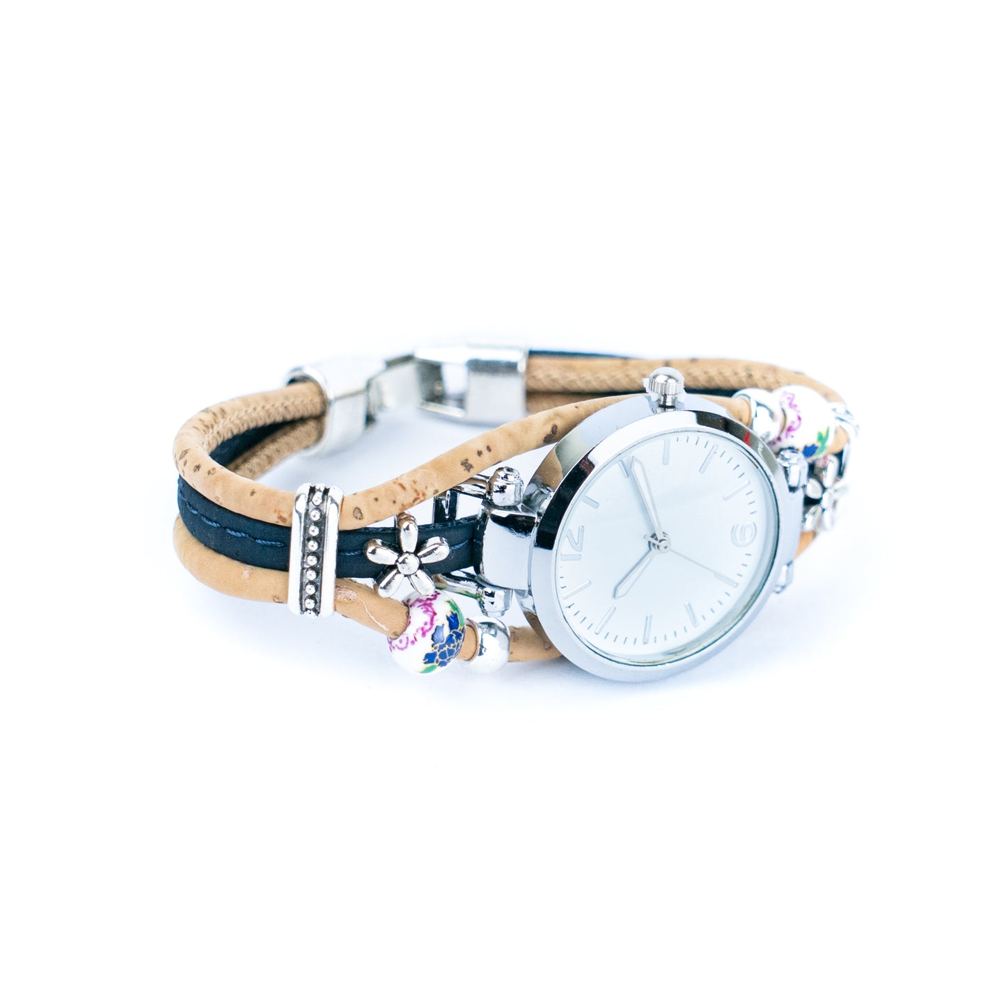 Natural cork line handmade ladies fashion watch WA-457