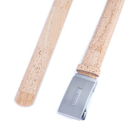 Men’s Adjustable Cork Belt with Automatic Buckle L-1167