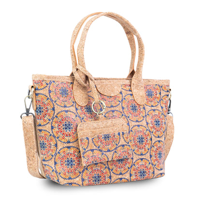 Cork Handbag & Crossbody with Detachable Card Holder — BAGD-627