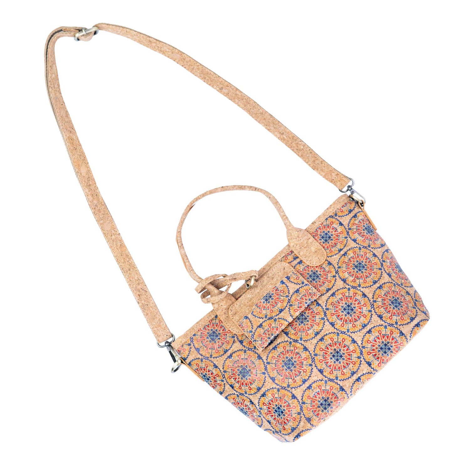 Cork Handbag & Crossbody with Detachable Card Holder — BAGD-627