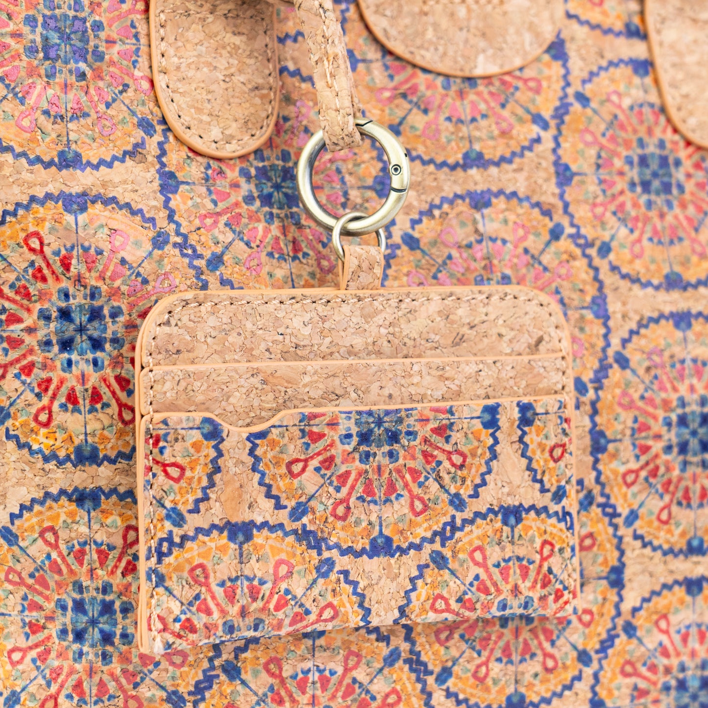 Cork Handbag & Crossbody with Detachable Card Holder — BAGD-627