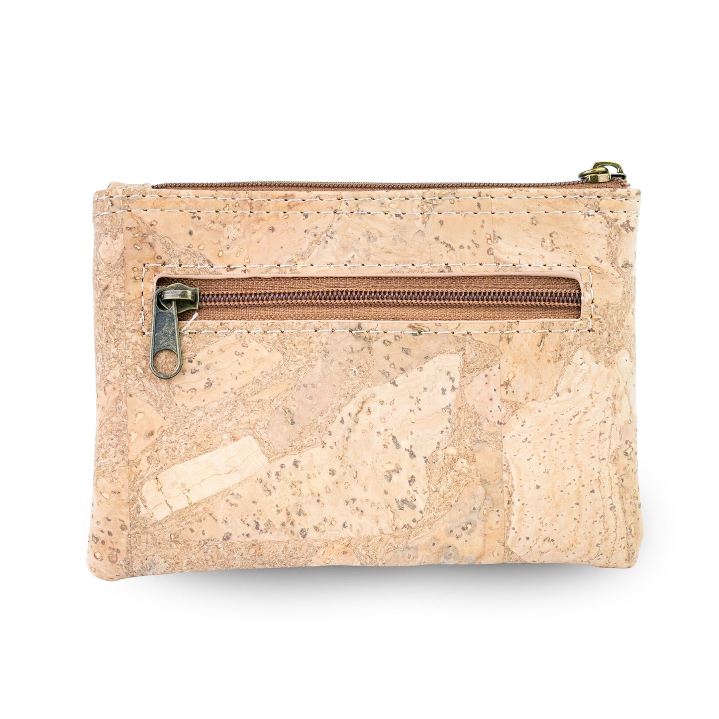 Pack of 6 Printed Cork Wallets with Zip Coin Pocket BAGD-664-MIX-6