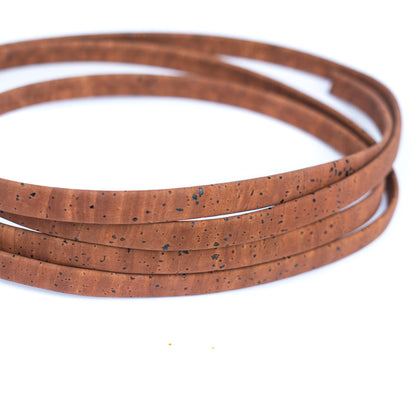 10mm Flat Cork Cord - Brown - COR-663 (10 Meters)