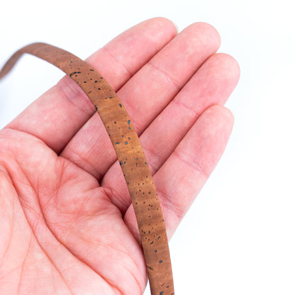10mm Flat Cork Cord - Brown - COR-663 (10 Meters)