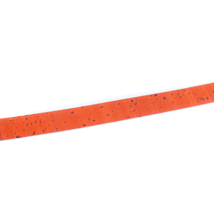 10mm Flat Cork Cord - Orange - COR-654 (10 Meters)