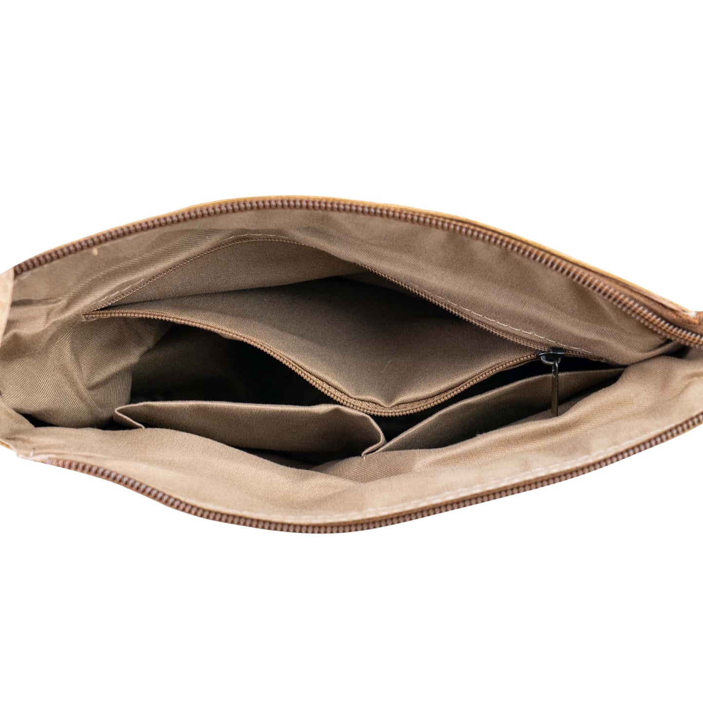 Printed Cork Crossbody Bag with Front Zip Pocket BAGD-654