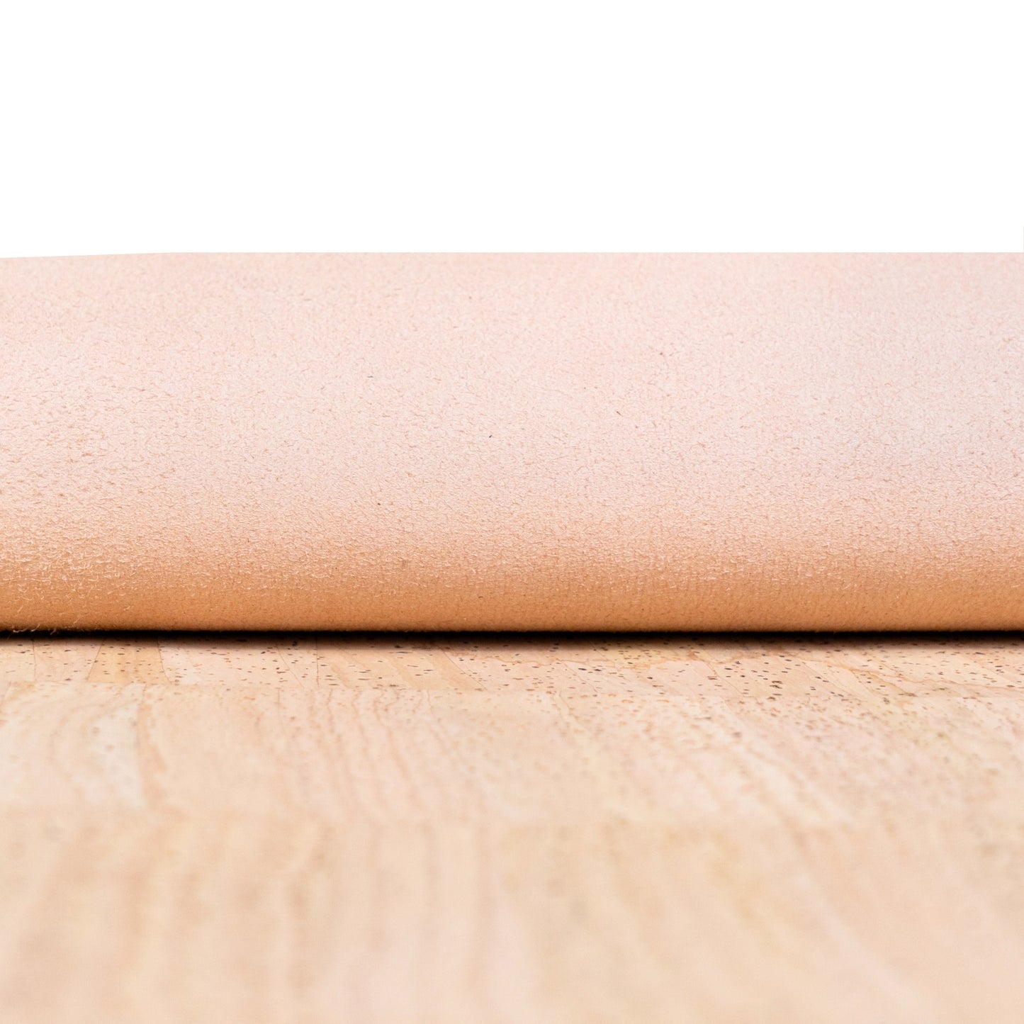 Premium Natural Cork Fabric 0.8mm Thin - Microfiber Backing for Wallets, Notebooks & Foldable Projects COF-691