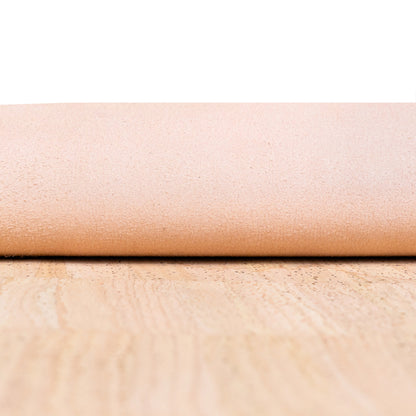 Premium Natural Cork Fabric 0.8mm Thin - Microfiber Backing for Wallets, Notebooks & Foldable Projects COF-691