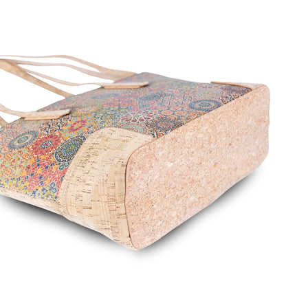 Printed Cork Tote & Crossbody Bag — BAGD-631