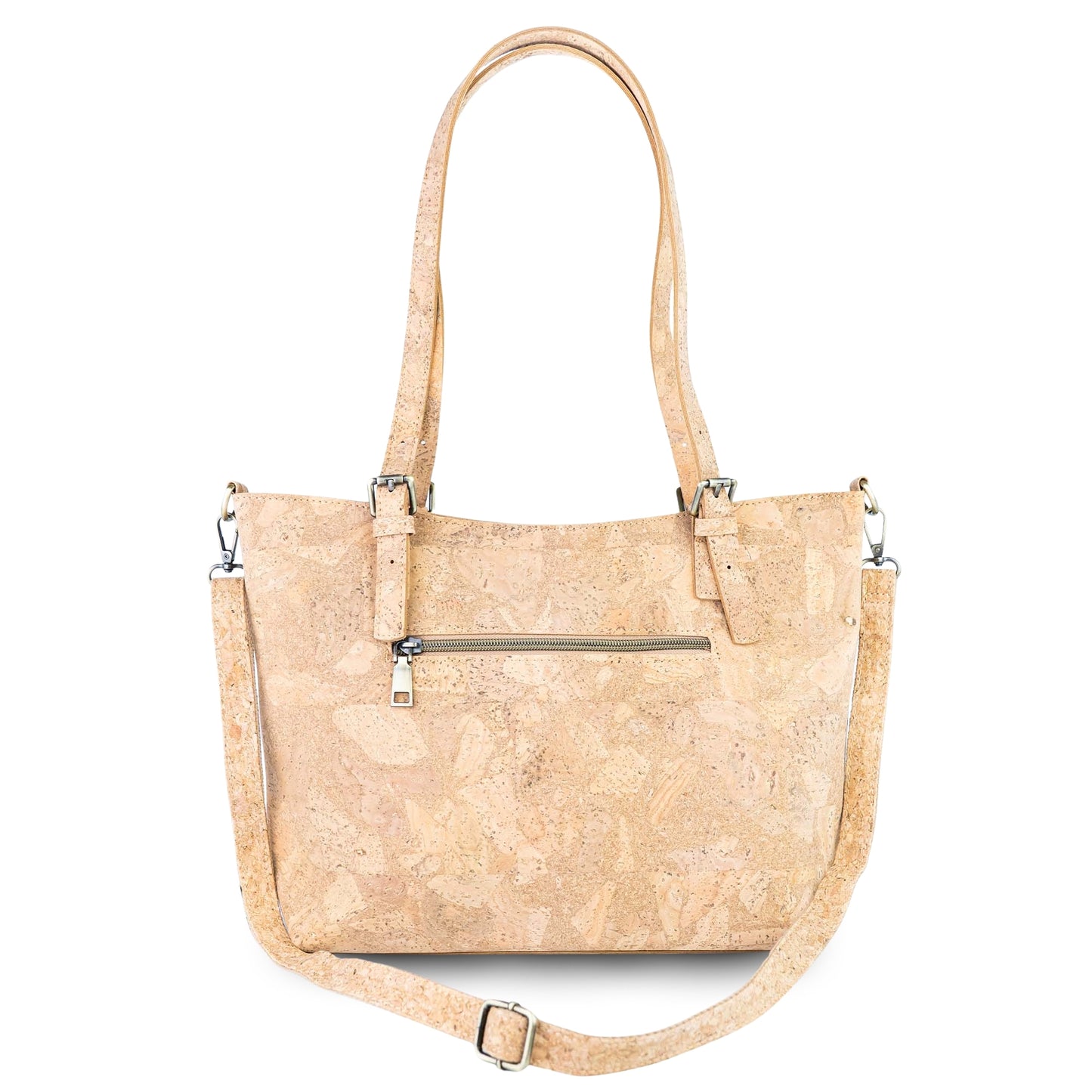 Natural Cork HandBag with Floral Print BAGD-660