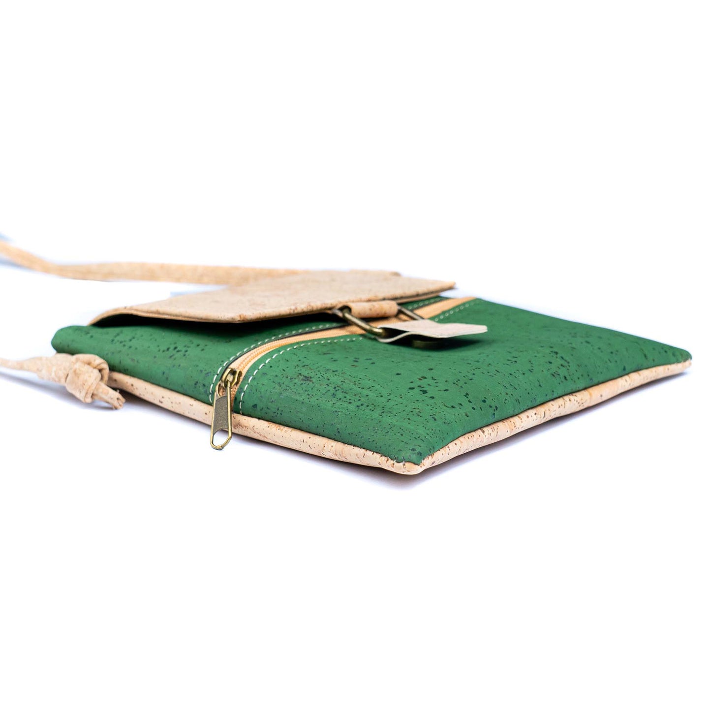 Cork Crossbody Bag - Vegan Fold-Over Messenger Bag BAGP-346