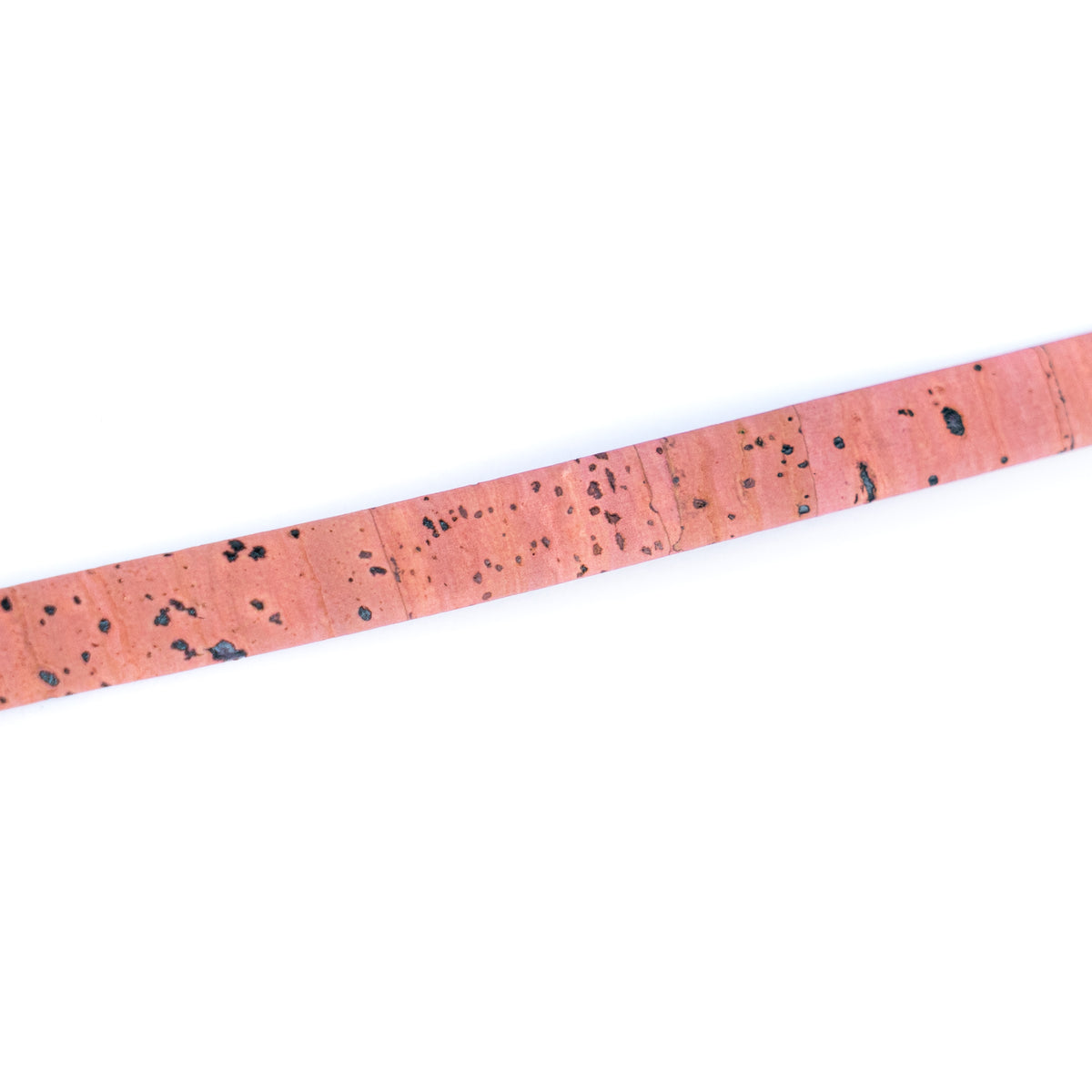 10mm Flat Cork Cord - Salmon Pink - COR-661 (10 Meters)