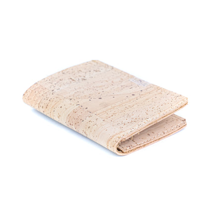 Natural Cork Bifold Wallet — Slim, BAGP-373