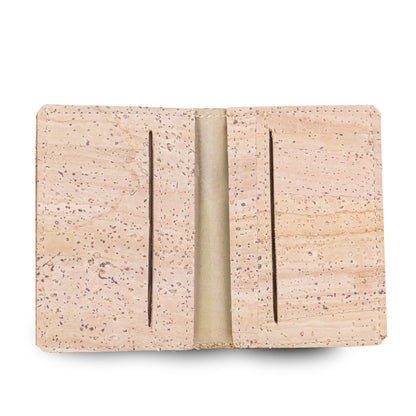 Natural Cork Bifold Wallet — Slim, BAGP-373