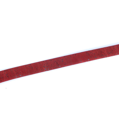 10mm Flat Cork Cord - Red - COR-655 (10 Meters)