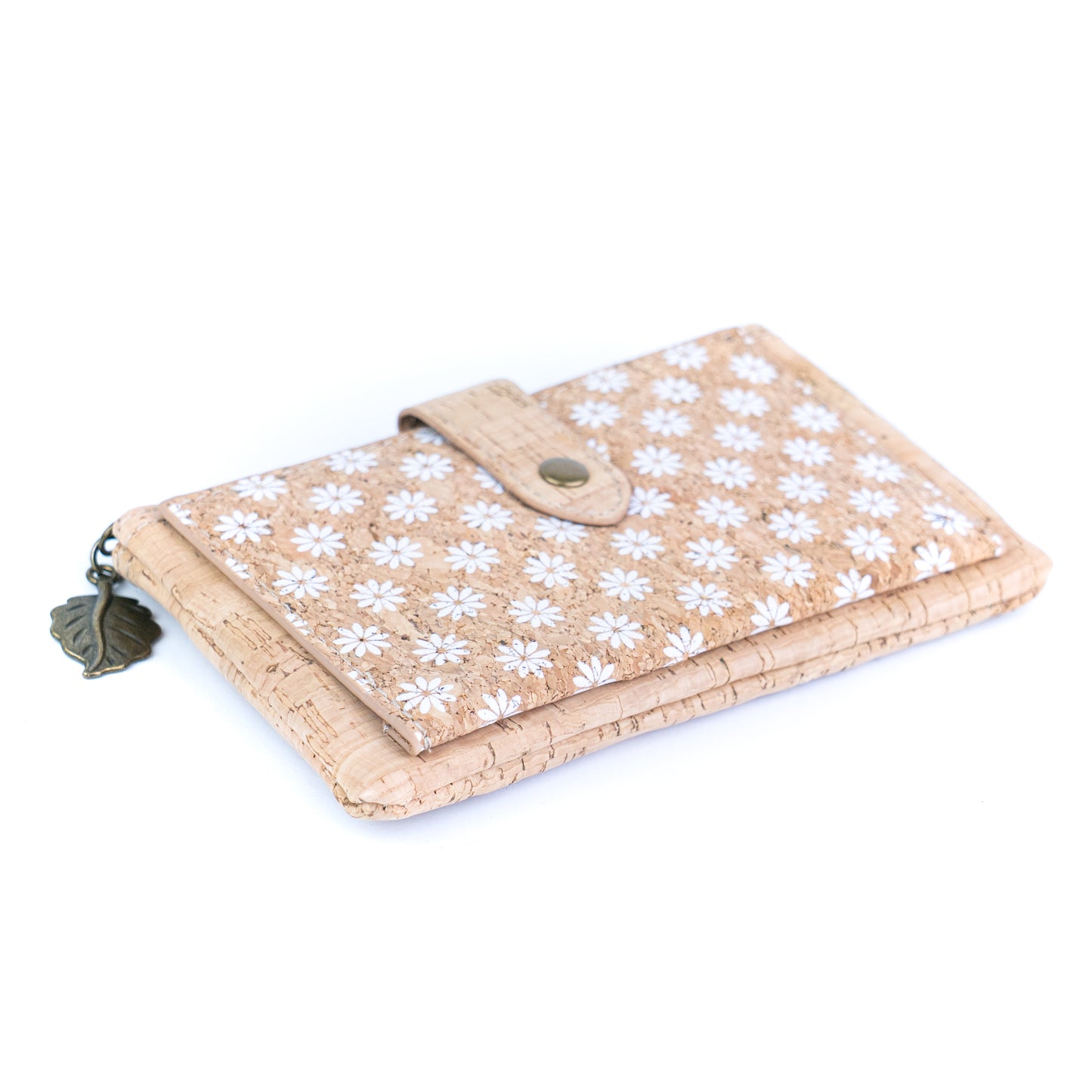 6pcs | Cork Long Wallet | Boho Print, Multi-Card & Zip Coin Pocket BAGD-633