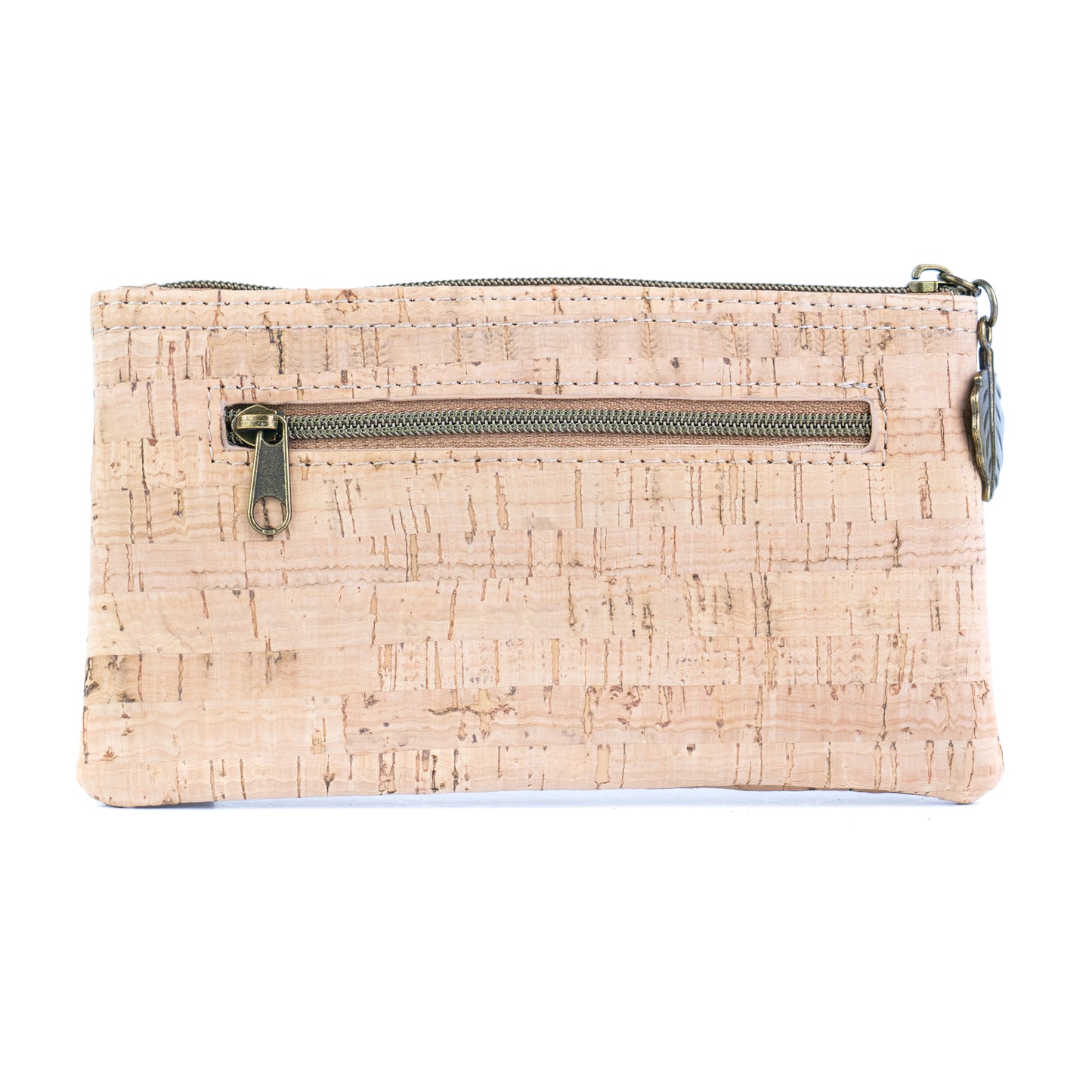 6pcs | Cork Long Wallet | Boho Print, Multi-Card & Zip Coin Pocket BAGD-633