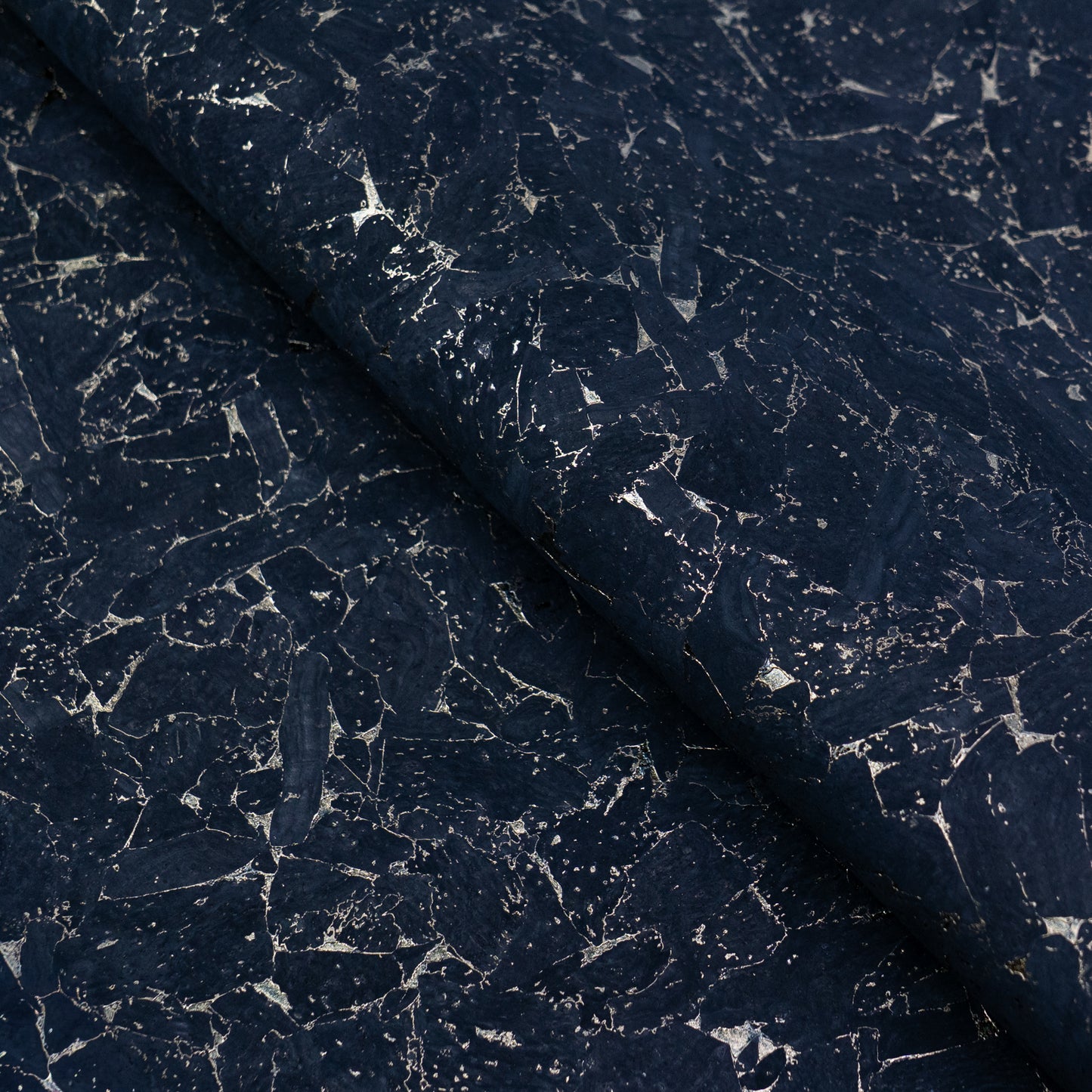 Black Cork Fabric with Gold Flecks COF-694