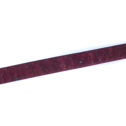 10mm Flat Cork Cord - Deep Purple - COR-658 (10 Meters)